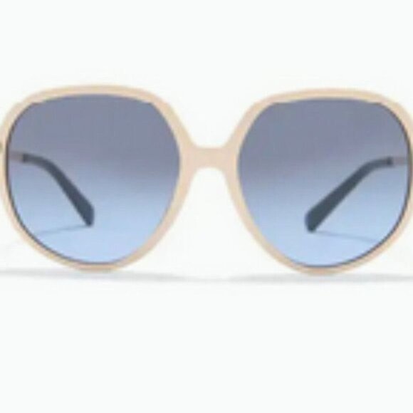 Valentino 57mm Gradient Sunglasses ivory blue - Picture 2 of 12